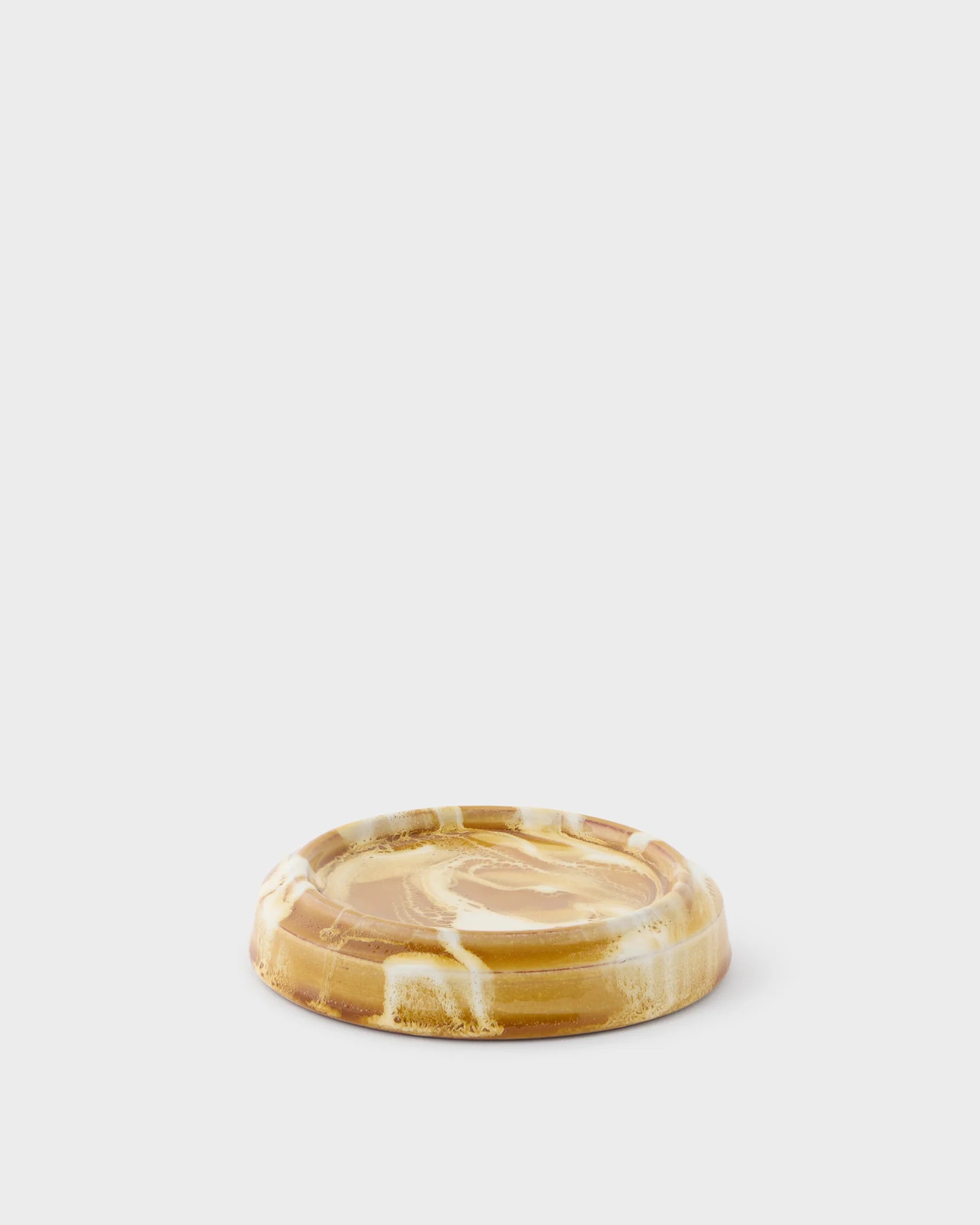 Marbled Candle Holder Base, Terracotta