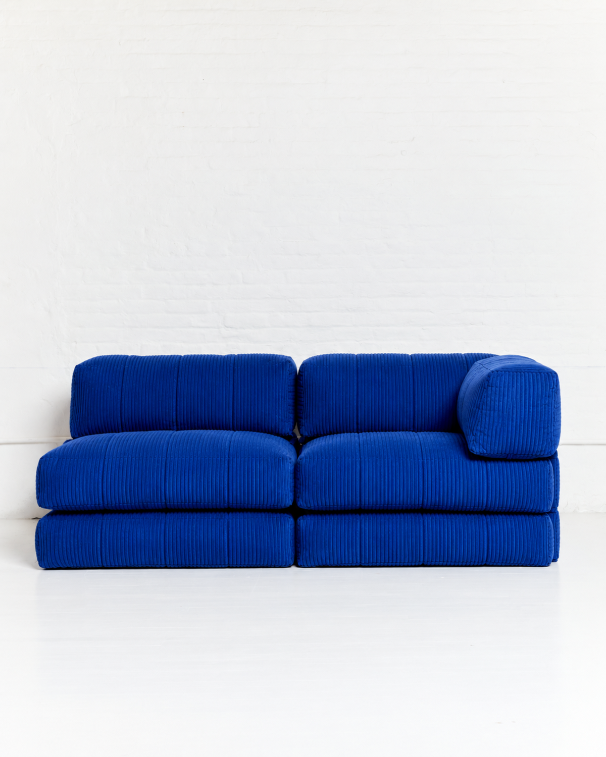 Duvet Corner Sofa Cobalt Corduroy