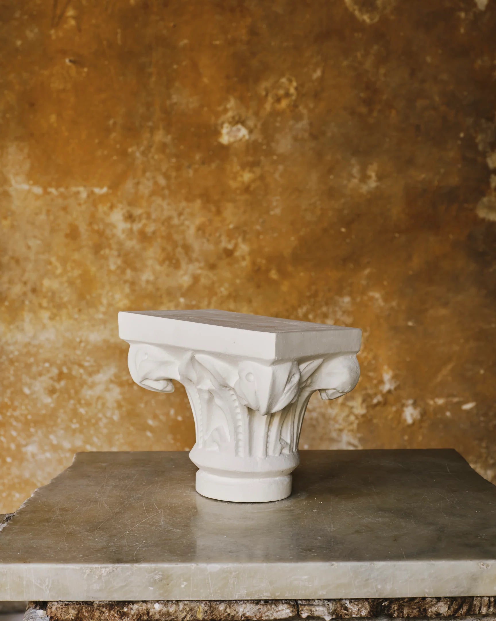 Gothic Capital Plaster Sculpture, Small