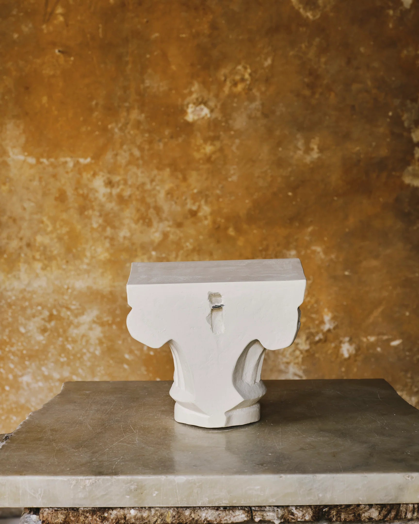 Gothic Capital Plaster Sculpture, Small