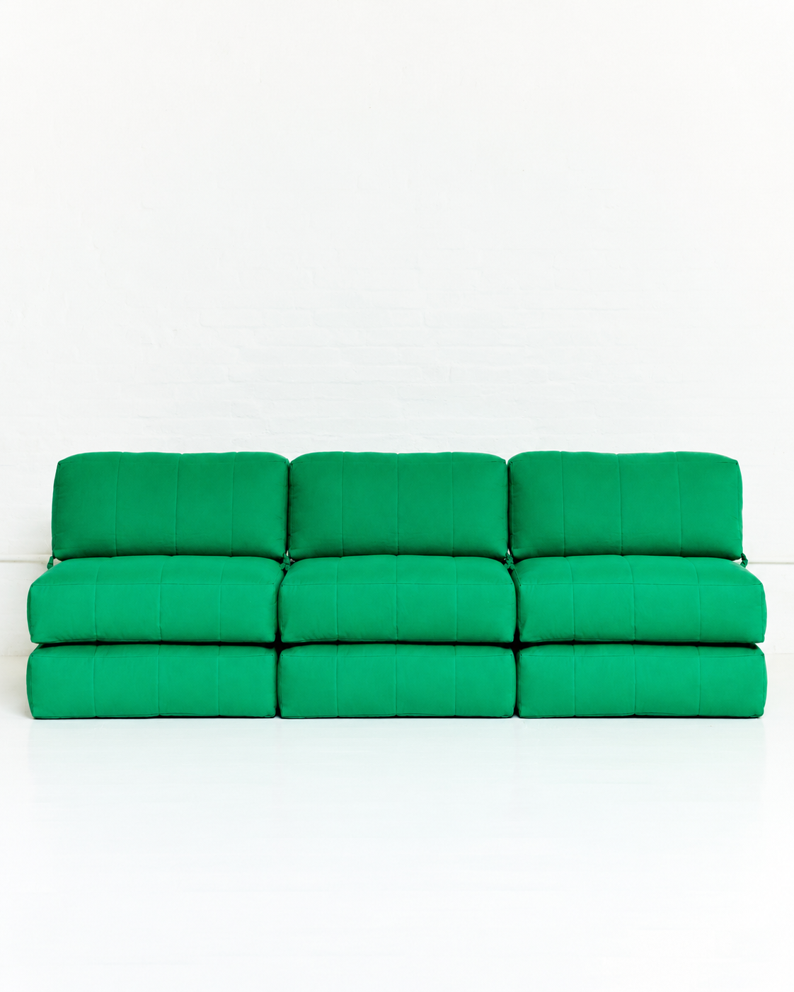 Duvet Armless Sofa Kelly Green