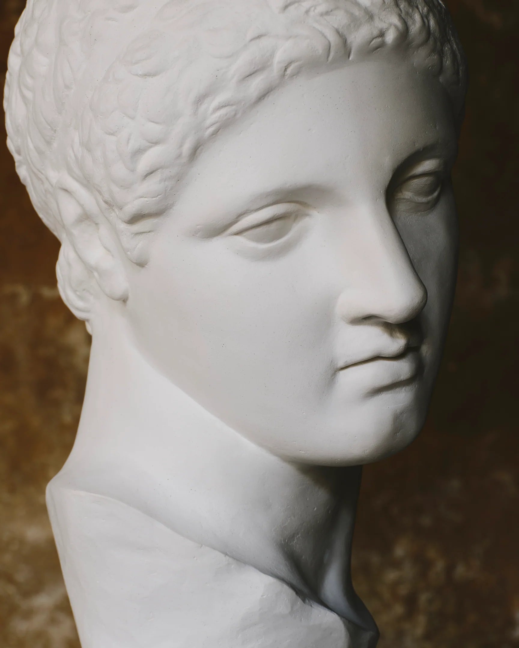 Fine Plaster Head Sculpture of Discobolus