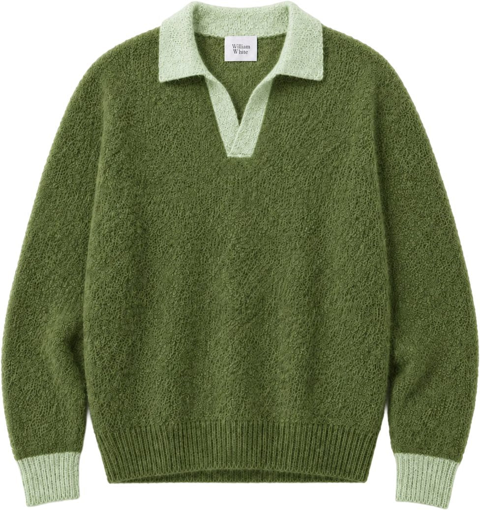 Jonny Colorblock Sweater in Pistachio