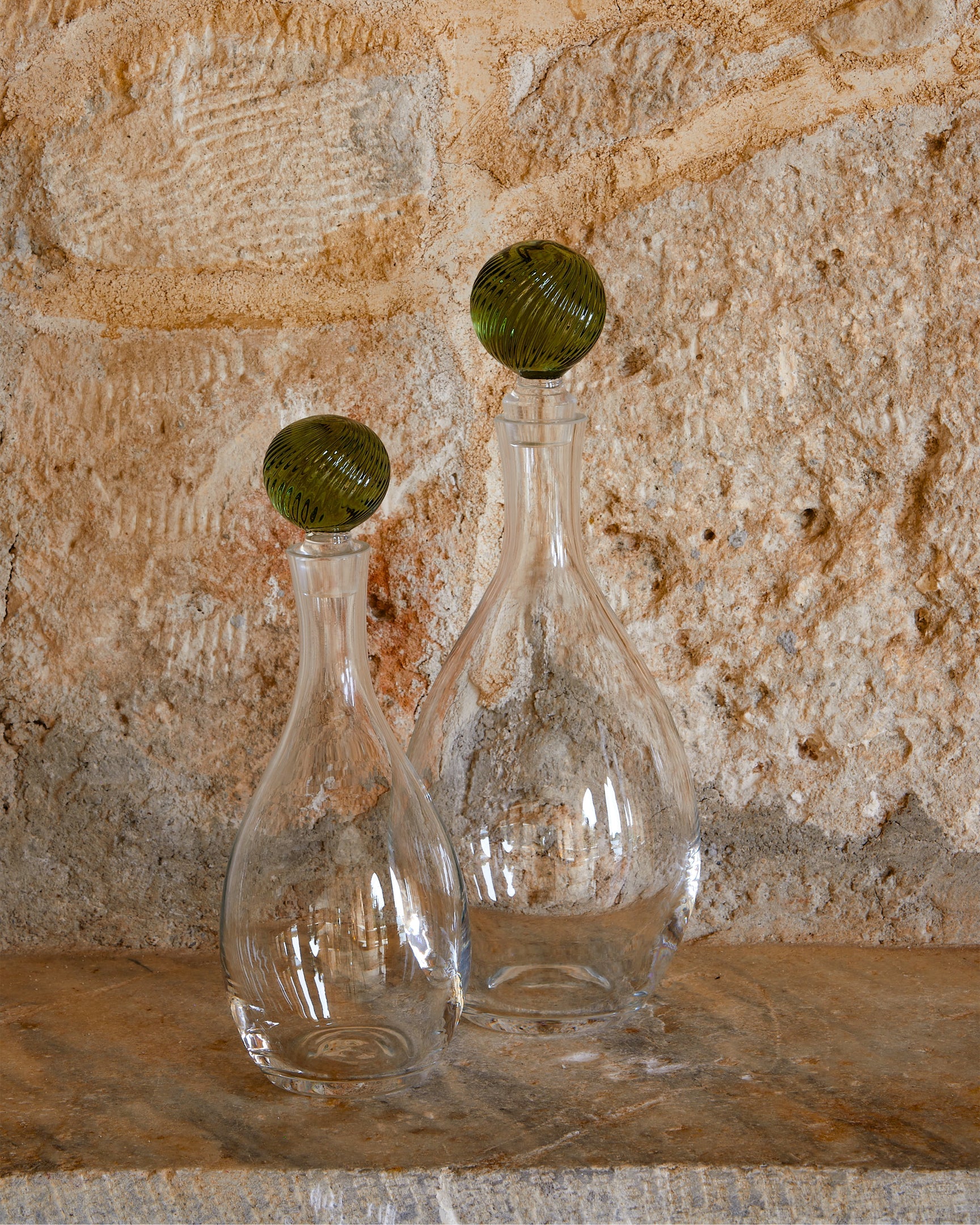 Demetra Glass Bottle Ochre, Large