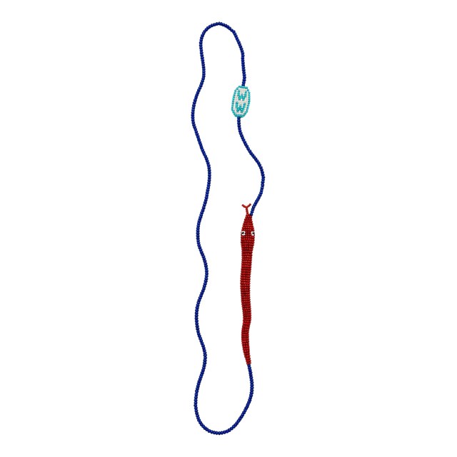 Single Serpent Necklace in Blue