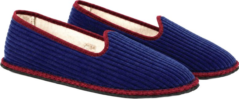 Furlane Slipper in Cobalt/Crimson