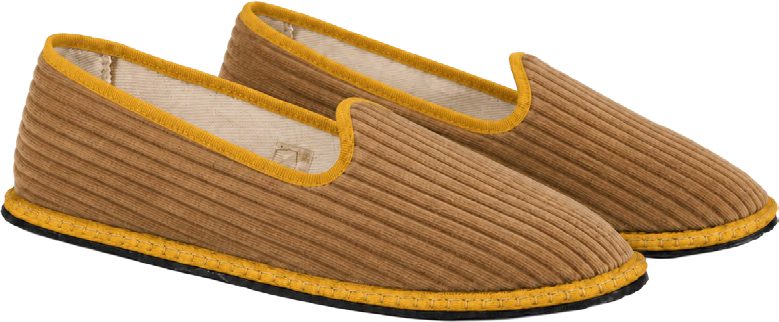 Furlane Slipper in Cognac/Mustard