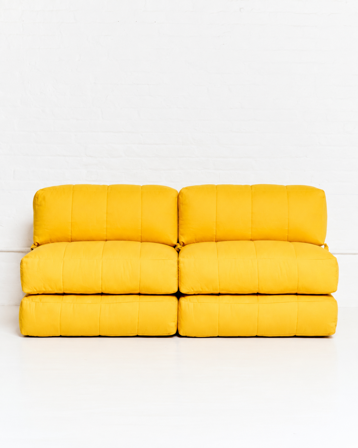 Duvet Armless Sofa Taxi Yellow