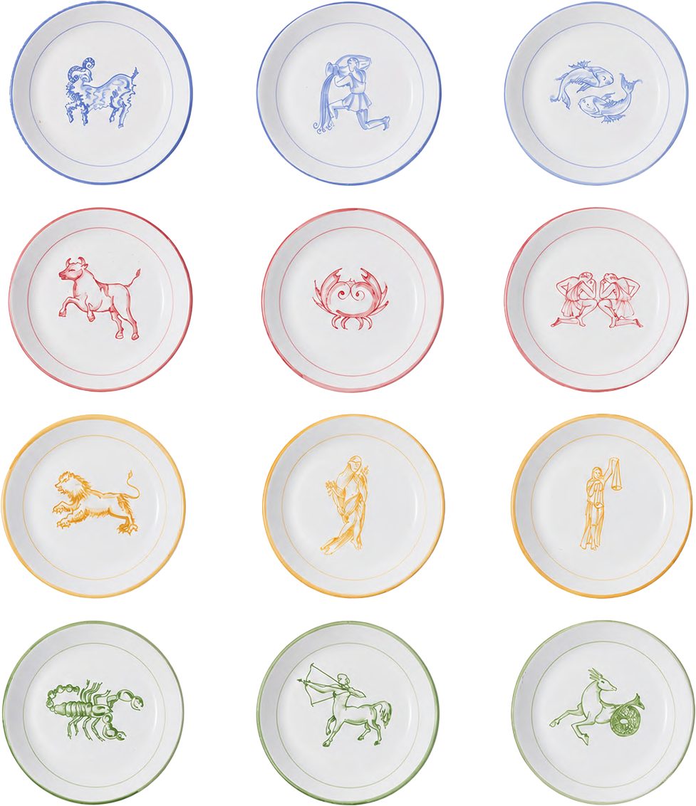 Hand-painted Zodiac Catchall Dishes