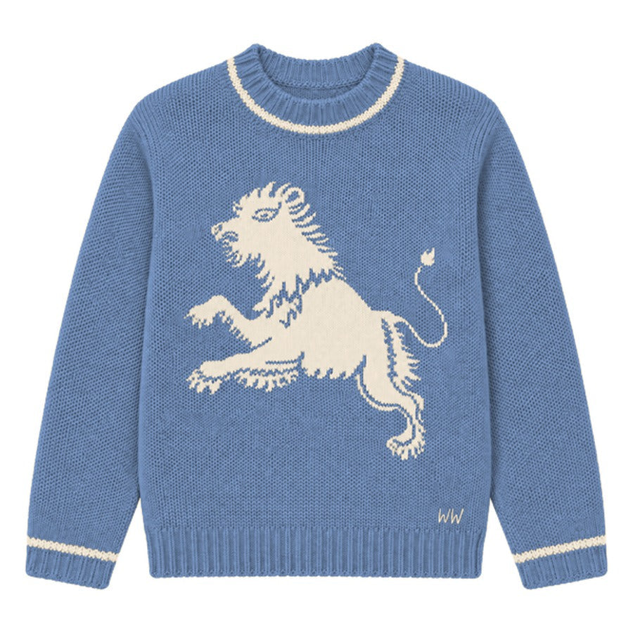 Leo Zodiac Sweater in Blue