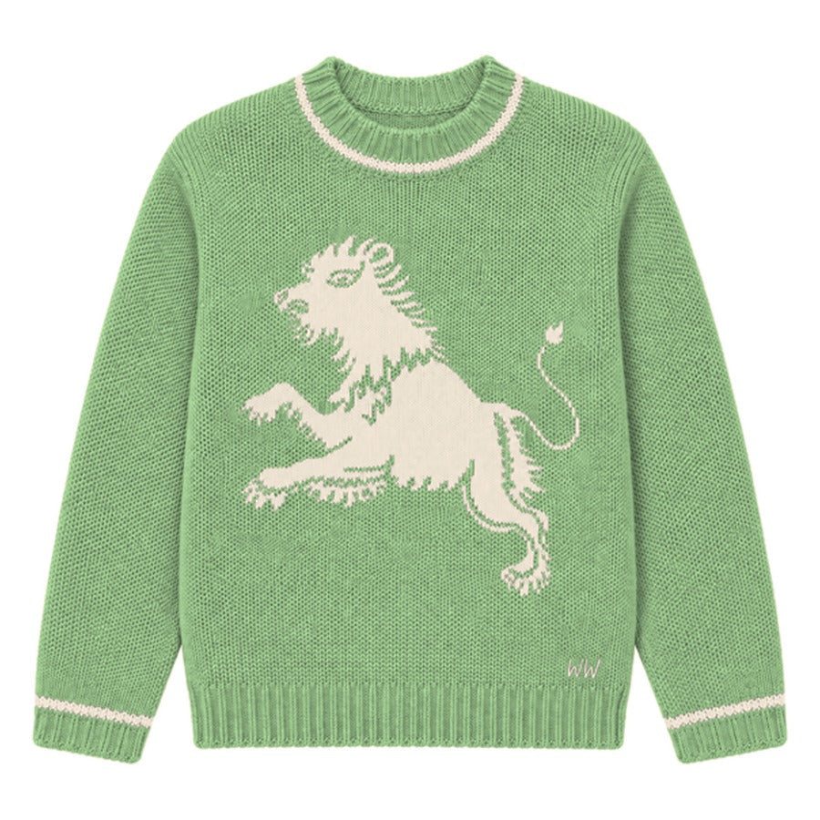 Leo Zodiac Sweater in Green