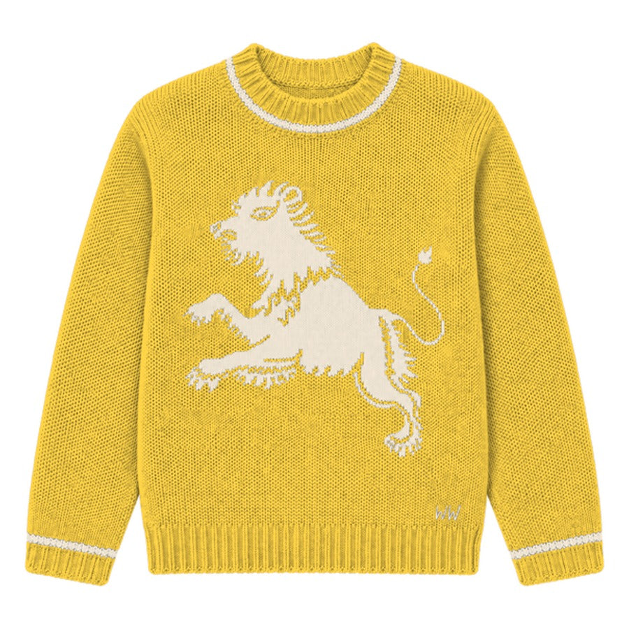 Leo Zodiac Sweater in Yellow