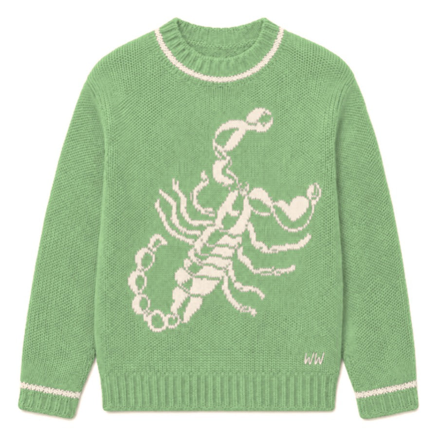 Scorpio Zodiac Sweater in Green
