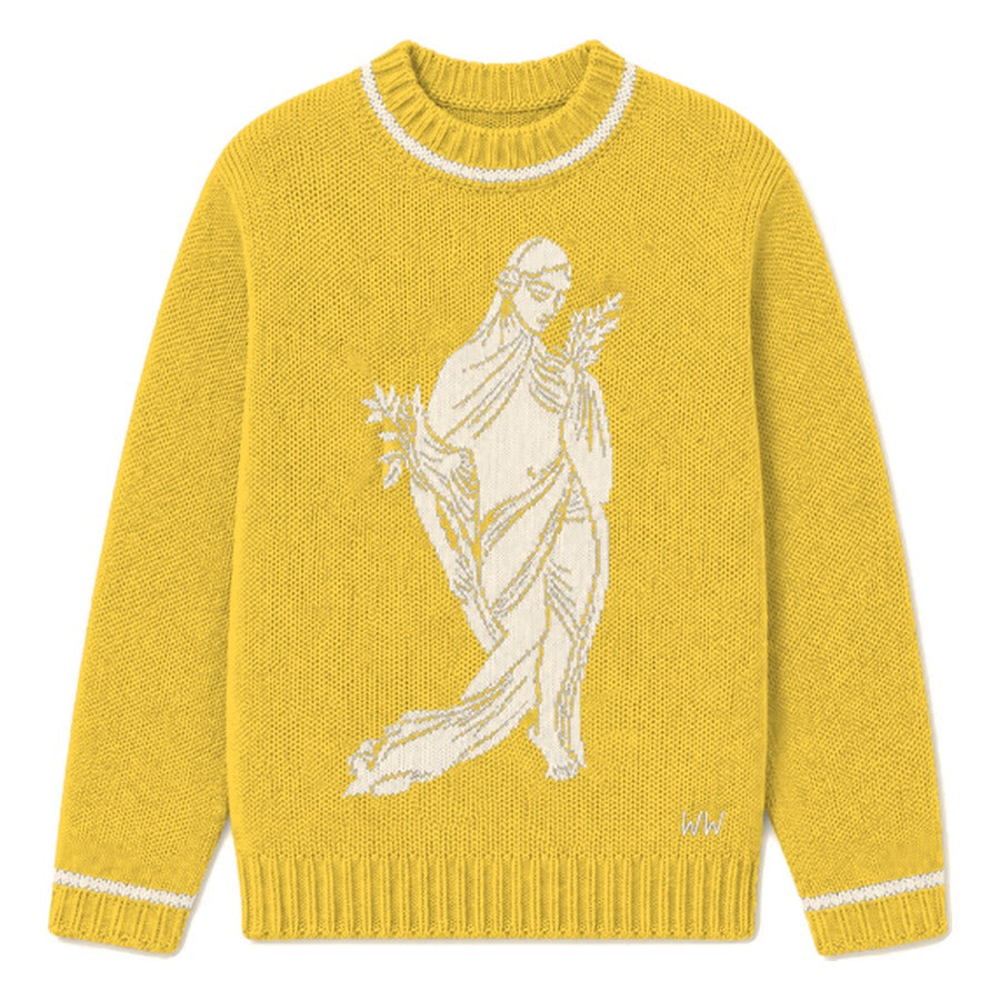 Virgo Zodiac Sweater in Yellow